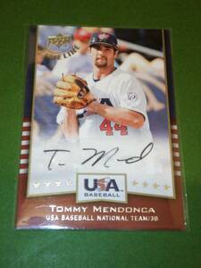 【Tommy Mendonca】2008 Upper Deck Timeline USA Signatures