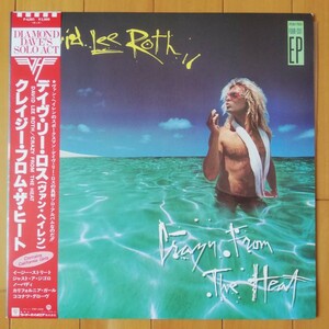 【帯付】デイヴ・リー・ロス クレイジー・フロム・ザ・ヒート レコード 帯付き DAVID LEE ROTH CRAZY FROM THE HEAT Vinyl ワーナー P-6205