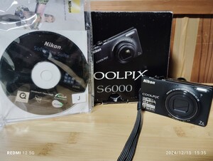 箱付き Nikon ニコン COOLPIX S6000 ブラック デジタル