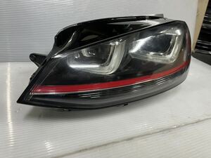 VWゴルフ7GTI 左ヘッドライト中古です。valeo 5H2 941 751A 磨き済黄ばみ無し。