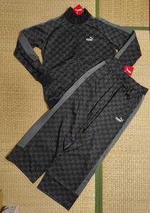 新品未使用 PUMA プーマ CORE HERITAGE モノグラム トラックジャケット 上下 ジャージ ジャケット パンツ セットアップ サイズL