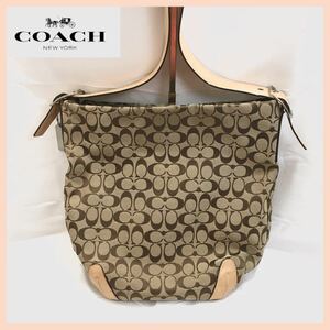 【訳アリ特価】COACH コーチ　トートバッグ　シグネチャー　大容量　★送料無料★