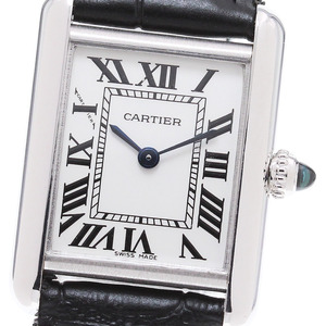 カルティエ CARTIER W1541056 タンク ルイ SM K18WG クォーツ レディース 良品 _862670