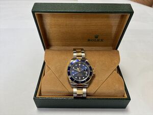 Rolex ロレックス サブマリーナ 青サブ 自動巻 16613 L番 ブルー文字盤 Rolex国際サービス保証書付 予備コマ付