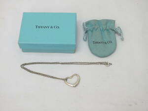 ★TIFFANY ティファニー オープンハート ネックレス シルバー925★（4965）