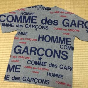 COMME des GARCONS HOMME Tシャツ 半袖 シャツ　カットソー　コムデギャルソンオム　ブランドロゴ　総柄　ロゴtee S/S 美品　AD2006 レア