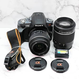 1227/F172C-6 SONY ソニー α380 ダブルズームレンズキット DSLR-A380　 18-55mm 55-200mm