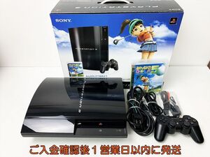 【1円】PS3 本体 みんなのGOLF5 セット 20GB PlayStation3 CECHB00 初期化/動作確認済 PS1/2/3共にプレイOK D11-030rm/G4