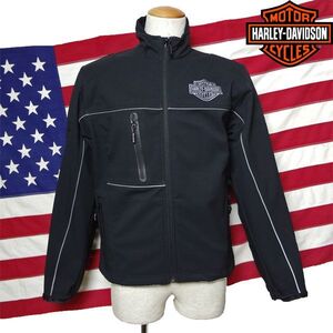 ハーレーダビッドソン　Detour Windproof Jacket ブラック バイカー ライダース