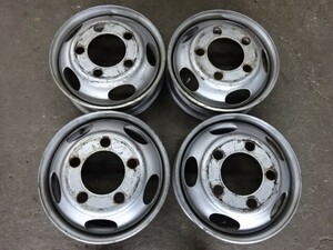 DUA　17.5X5.25　115-8TC　5穴　キャンター　中古スチールホイール４本　送料無料　（061009）