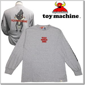 トイマシーン toy machine SLING SHOT LONG TEE TMFELT1-M.GRAY-L ロンT カットソー 長袖Tシャツ