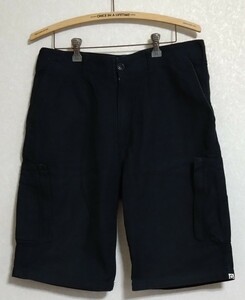 年代物 中古 黒 Lサイズ FINESSE × GOODENOUGH ジップカーゴショーツ フィネス グッドイナフ 