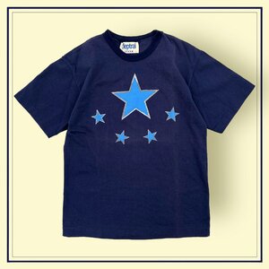 お洒落!!◆COCUE deptrai コキュ デップチャイ 半袖 Tシャツ カットソー スター 星柄/ネイビー/男女でも