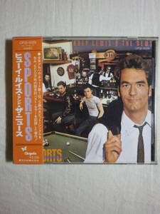 税表記無し帯 『Huey Lewis ＆ The News/Sports(1983)』(1985年発売,CP32-5029,3rd,廃盤,国内盤帯付,歌詞対訳付,Heart And Soul)