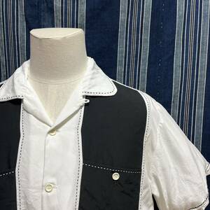 80s cream soda shirt 金タグ 50s 60s クリームソーダ 50年代 60年代 シャツ ロカビリー ロカシャツ オープンカラー 開襟 レーヨンシャツ