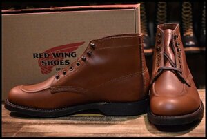 【9D 箱付 未使用 19年】レッドウィング 8076 1930s スポーツ ブーツ 茶 ブラウン シガーリタン redwing フラットボックス HOPESMORE