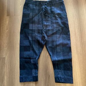 【中古】Vivienne Westwood MAN ヴィヴィアンウエストウッド　チェック　サルエル　パンツ 46