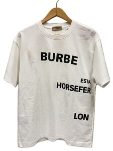 BURBERRY◆HARLFORD/クルーネック/Tシャツ/M/コットン/WHT/8017567