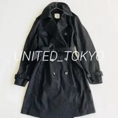 UNITED_TOKYO 1 トレンチコート 黒 S ユナイテッドトウキョウ