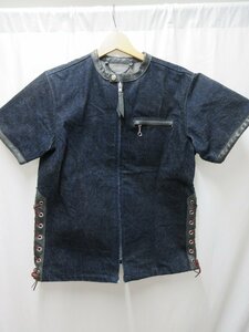 ◎極美品　ショット　schott 半袖デニムシャツ　サイズM