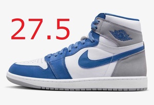 NIKE AIR JORDAN 1 HIGH OG TRUE BLUE 27.5cm ナイキ エア ジョーダン トゥルー ブルー 国内黒タグ 新品未使用