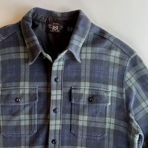 RRL “Ottoman Plaid Work Shirt” S オットマン コーデュロイ ブラックウォッチ チェック シャツ Ralph Lauren ヴィンテージ