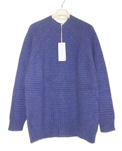 未使用 タグ付き Stella McCartney ステラ・マッカートニー クルーネック オーバーサイズ ニット ブルー系 イタリア製 \121,000 サイズS