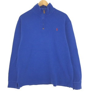 古着 ラルフローレン Ralph Lauren POLO RALPH LAUREN ハーフジップスウェットシャツ トレーナー メンズL /eaa427719