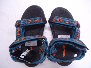 【KCM】TEVA-110005T-OLDB-5b■ワケあり新品■テバ　キッズシューズ T Hurricane 3 サンダル　110005T　OLDB/ブルー US5(約12㎝)　ベビー