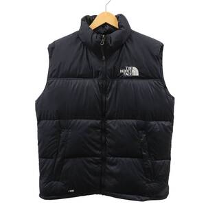 【格安】1,000円～ THE NORTH FACE ノースフェイス ダウンベスト 700FP ブラック系 サイズL [M5905]