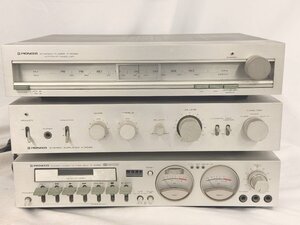 AL0607511　〇 1円スタート！ Pioneer パイオニア F-2030 A-2030 T-3050M チューナー アンプ カセット システムコンポ 通電のみ