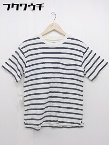 ◇ JOURNAL STANDARD relume ボーダー 半袖 Tシャツ カットソー サイズS ホワイト ネイビー レディース