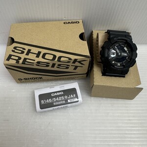 NA★1円〜美品 稼働品 G-SHOCK CASIO カシオ クォーツ ブラック 5146 GA-110 メンズ 腕時計 裏蓋にYANMARの文字あり Gショック