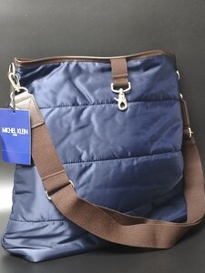 ミッシェルクラン MICHEL KLEIN　 ショルダーバッグ　ナイロン　ネイビー　新品未使用　日本製