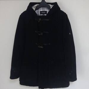 ＢＵＲＢＥＲＲＹ　ＢＬＡＣＫ　ＬＡＢＥＬ　ウール地　ダッフルコート　Ｌサイズ