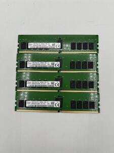 16GB SK hynix 2Rx8 PC4-3200AA RE2-12 4枚セット 計64GB　サーバー用メモリ　【240911-02】