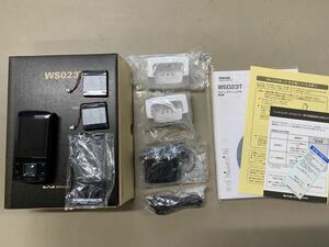 ★未使用 WS023T 東芝 WILLCOM LU ウィルコム 携帯電話 PHS ブラック