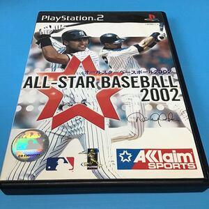 used PS2 ゲーム ソフト 「 オールスター ベースボール2002 」外ケース状態悪いです / 解説書なし / ディスク盤面は多少の細かい線あり