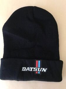 送料無料！　ダットサン　DATSUN ロゴ　ニット系キャップ 帽子　ハコスカ　ケンメリ　ヨンメリ　S30　S130　サニー　ブルーバード