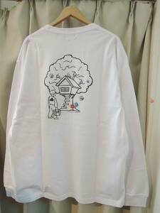 X-LARGE エクストララージ XLARGE TREE HOUSE L/S POCKET TEE ロンT 白 XL 人気グラフィック 送料\230~　値下げしました！ 