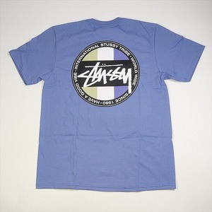 STUSSY ステューシー 23AW CLASSIC DOT TEE STORM Tシャツ 青 Size 【L】 【新古品・未使用品】 20777366