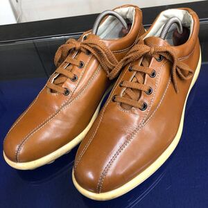 【トッズ】本物 TOD’S 靴 26cm スニーカー カジュアルシューズ ブラウン色系 本革 レザー 男性用 メンズ イタリア製 7