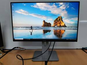 Dell U2715H(U2715Hc) 液晶モニター27inch /入力端子：HDMI×2 DP×1 mini-DP×1/WQHD（2560x1440） 昇降・回転可能