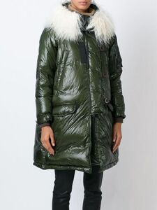 sacai luck　サカイ 15AW N-3B フード　ファー　ダウン　コート カーキ　1