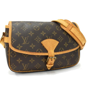 1円 ◎定価15万 極美品 LOUIS VUITTON ルイヴィトン ショルダーバッグ ソローニュ M42250 モノグラム ブラウン◎E.Cgml.lA-20