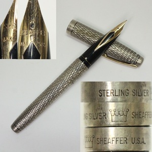 SHEAFFR Sterling Silver 銀製ペン先K14 万年筆 レターパックプラス可 1216R3r
