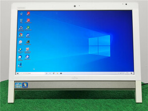 WEBカメラ/中古/WIN10/新品SSD/20型ワイド一体型/FMV　富士通　MS office2019搭載　送料無料