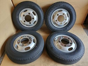 ◎A1943■ラジアルタイヤ 4本◆6ｍｍ■2020年■アトラス 純正■DUNLOP / BS■195/85R15 113/111■KWC ■15ｘ5 208ｘ5H +115■キャンター