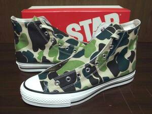 17年製 100周年記念 CONVERSE ALLSTAR J 83 CAMO HI コンバース オールスター MADE.IN.JAPAN 日本製 OLIVE 迷彩 カモフラ 28.0cm