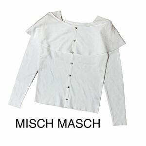 MISCH MASCH ミッシュマッシュ　ケープカラー　2WAY ニット　白